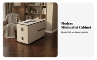 Multi-Drawer End Table Scratch-Resistant Top for Living Room, Homeowners, Adults
