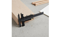Aluminum Alloy T-Type Scribing Ruler Clear Scale Precision Marking T-Ruler Multifunctional Right Angle Marking Tool Multi-Function for Carpenters, Woodworkers, DIY Enthusiasts, Carpentry, Layout Work, Drafting