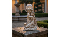European Style Resin Ornament Detailed Sculpting Celestial Fairy Statue Ornate Mythical Maiden Sculpture for Courtyard, Hotel