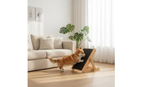 Solid Wood Frame Wooden Dog Scratching Ramp Gentle on Paws Dog Nail Scratch Board Protects the Quick Pet Supplies Adjustable Incline for Dogs, Young Dogs, Home, Indoor