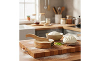 Dumpling Wrapper Press Ergonomic Handle Dumpling Skin Creator Solid Wood