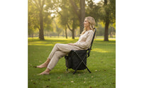 Camping Chair with Cooler Portable Chair with Cooler Bag Insulated Fishing Stool with Bag for Campers, Anglers, Picnics, Beach