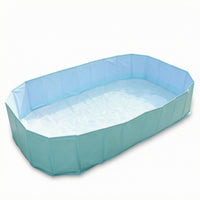 Thickened PVC Foldable Kiddie Pool Flat Base Folding Pool for Children, Kids