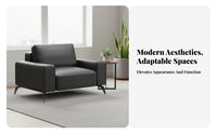 3 Pieces Modern Design 3-Piece Sofa and Table Set Minimalist & design business Furniture Sturdy Frame Seating Group for managerials, Business Owners, Office Managers, Reception Area, Waiting Room