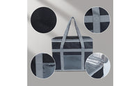 Insulated Lunch Bag Thermal Lunch Bag with Transparent Pocket Bags Soft-Sided Totes Zippered for Adults, Work, Picnic