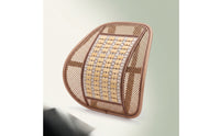 Support Cushion Breathable Cushion with Bamboo Panel Vented Backrest for Commuters