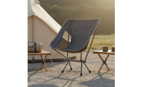 Aluminum Alloy Frame Folding Moon Chair Compact Storage Moon Chair Heavy Duty Included Carry Bag for Fishing