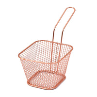 Rust Resistant French Fry Basket Long-Lasting Fry Basket with Handle Dishwasher Safe Easy to Clean for Restaurants