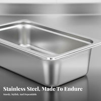Rectangular cafeteria Dish Deep culinary pan Rustresistant for professional Kitchen