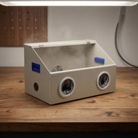 Dust-Proof Work Box Slanted Top Dust Collection Box Hand Grips for Workshop