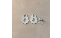 2 Pieces Electric Bicycle Force Arm Stainless Steel Force Arm with Screw and Washer Cycle Part M14 Hardware Two-Hole