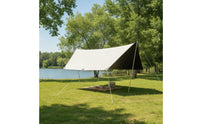Camping Canopy with Poles Multi-Functional Camping Tarp Easy to Set up Rain Cover for Campers