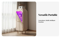 Portable Clothes Dryer Installation-No-Installation Foldable Travel Dryer Foldable Drying Machine Timer Function Laundry