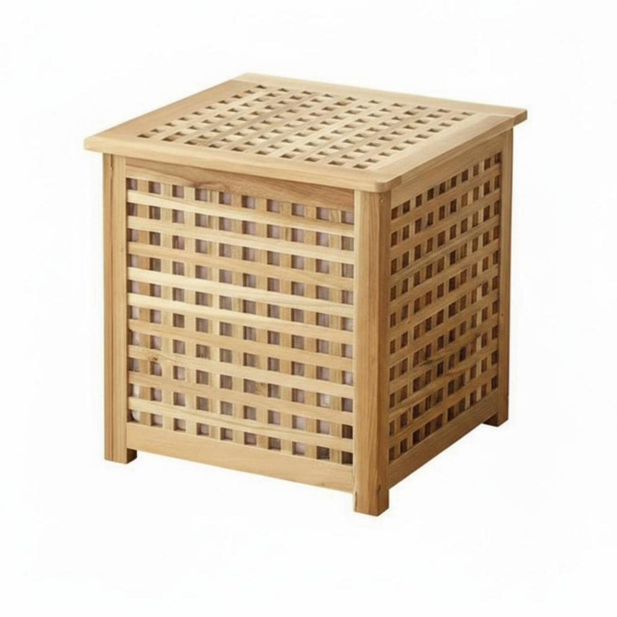 Japanese aesthetic Square End Table with Shelf Space-Saving Square Accent Table Multi-Functional Nightstand Multipurpose for Small Apartment Dwellers, Homeowners, Students, Living Room, Bedroom, Guesthouse, Entryway