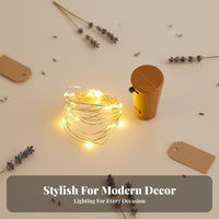 Solar Bottle Cork Light Flexible Wire Solar Cork Light gentle cream radiance for Patio