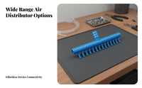 Aquarium Air Pump Splitter Easy Installation Fish Aquatic Air Current Distributor for Aquariums, Soilless Cultivation S Systems