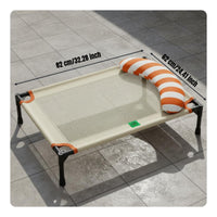 Raised Pet Bed Waterproof Raised Pet Cot Removable and Washable Outdoor Bed for Dogs, Indoor, Outdoor