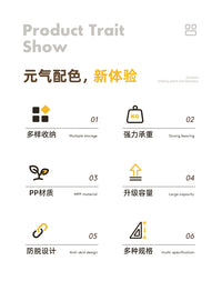 抽屉式收纳柜家用置物柜多层客厅墙边加厚五斗柜床头塑料储物柜子 【30cm五层】⭐加承重木板/月牙白