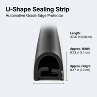 EPDM Rubber Seal Strip with Steel Core, Automotive Door Seal Strip, Car Door Rubber Seal Strip, Waterproof Door Seal Strip, Noise Dampener Seal Strip