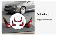 Electric Sedan Mud Flaps Easy Installation Front and Rear Wheel Mud Flaps Custom Fit Front Rear Mudflaps for Rainy Conditions, Winter Driving