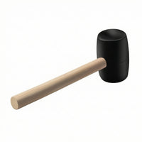 Rubber Mallet with Wood Handle Non-Marring Rubber with Wood Handle Double-Faced Tool for Carpenters, Carpentry