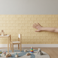 3D Brick Pattern Self-Adhesive Wall Stickers for Room Decor and Renovation