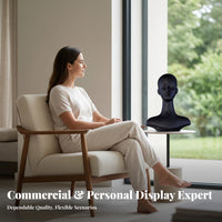 Long Neck Head Bust Featureless Mannequin Head with Shoulders