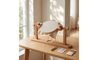 Tabletop Embroidery Hoop Stand with Table Clamp Wooden Adjustable Embroidery Hoop Stand Portable Craft Holder Slim for Embroiderers