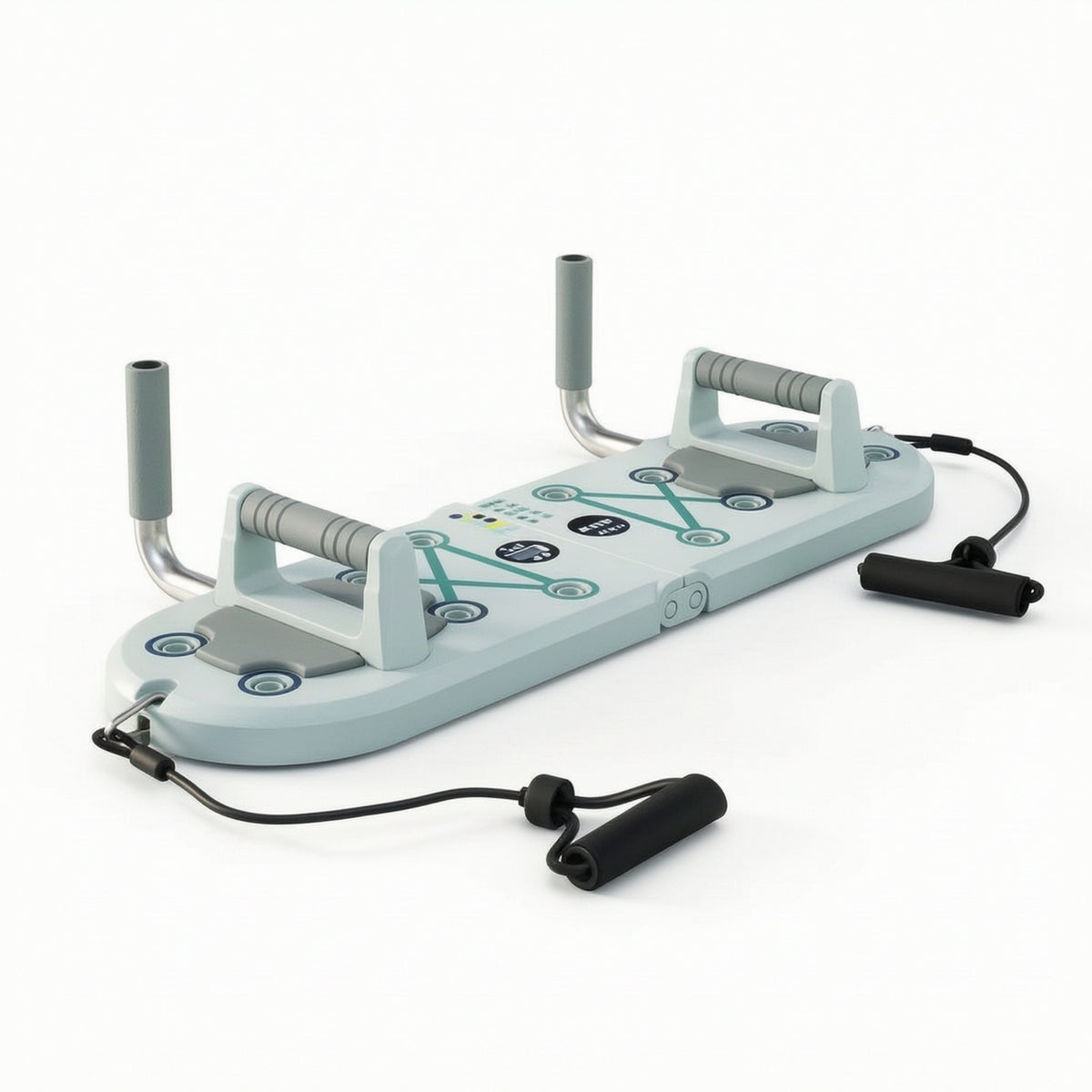Push Board with Resistance Bands Three-in-Single Push up Board with Resistance Bands Digital Home Gym for Fitness Enthusiasts, Living Room