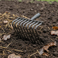 Steel Rake Head Tubular Socket Curved Tine Rake Head Reinforced Construction