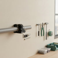 Pipe Clamp Stable Tube Clamp Pipe Fixture with Hex Key Adjustable Bracket Non-Slip for DIYers, Workshop, Utility Room