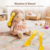 Doll Braided Pigtails Hair Accessories for 10cm Cotton Dolls