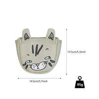 Putter Headcover with Cat Ears Cute Golf Putter Headcover Golf Club Cover PU Leather Soft-Lined for Golfers