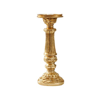 Roman Pillar Candle Holder Sculpted Decor Lustrous for Candlelit Dinners