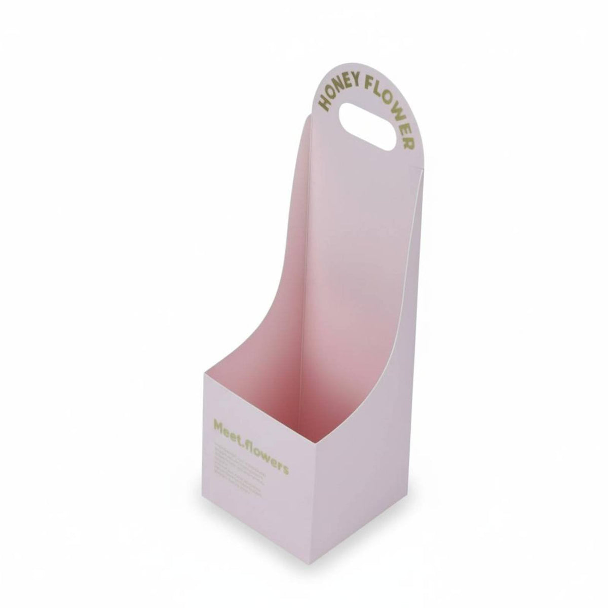 With Handle Florist Flower Arrangement Box Easy to Assemble Handheld Flower Arrangement Box Elegant Design for Florists, DIY Crafters