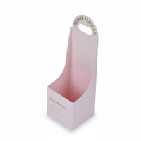 With Handle Florist Flower Arrangement Box Easy to Assemble Handheld Flower Arrangement Box Elegant Design for Florists, DIY Crafters