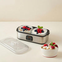 Digital Control Panel Electric Yogurt Maker Clear Lid Stainless Steel Yogurt Maker Rectangular Design Automatic Fermenter Low Power