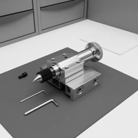 Mini Lathe Tailstock Compact Size Retractable Lathe Tailstock Adjustable Rotating Center for Crafting