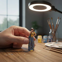 1/18 Miniature Female Figure Hand-Painted Culture Fashionable Female Figure Miniature Doll for Diorama, Desktop Display