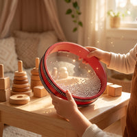 Wave Sound Drum  Beads Sensory Wave Bead Sound Drum Rhythmic Percussion Instrument for Young Children, Classroom