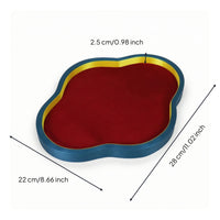 Quadrifoil-Shaped Tray Decorative Jewelry Tray Refined Jewelry Dish for Collectors