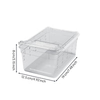 Reptile Enclosure with Ventilated Lid Easy to Clean Reptile Breeding Box Small