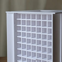 Desktop Bead Jar Holder Space-Saving Rotating Storage Rack Compartmented Storage Rack with Grid Compartments Upright for Hobbyists
