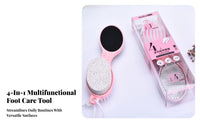 Removes Calluses 4 in 1 Foot File Exfoliating Callus Remover Tool Easy to Use for Beauty Enthusiasts, Athletes, Bathroom, Shower, Travel