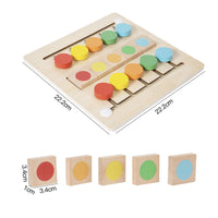 Color Sorting Puzzle Board Fine Motor Color Sorting Board Matching Game Smooth Edges Learning Toy Safe for Toddlers, Homeschool