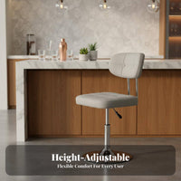 Sturdy Base Adjustable rotating Stool with Armrests Built-in Footrest Adjustable Pedestal Seat with Armrests Modern Design tavernstool for Receptionists, Business Owners, Reception Desk, Kitchen, Home, Dining Room