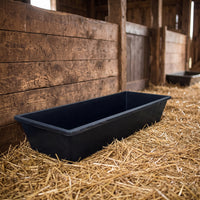 Livestock Trough Feed and Water Trough Stable Long Feeder Pan for Ovine