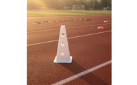 Plastic Training Cone 30 Cm Cone with Side Openings Sports Cones Multipurpose Practice Cones Tapered for Coaches