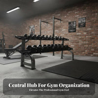 Professional Grade Dumbbell Rack Space-Saving Dumbbell Holder Stand Stable Design Home Gym Weight Holder Easy Assembly