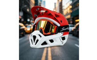 Safety Full Face Mountain Bike Helmet Customizable Fit Full Face Bike Helmet Rugged Impact Resistant for Trail Riding